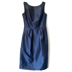 ALFRED SUNG • $218 Formal A-Line Sheath Cocktail Dress Midnight Blue • Size 0